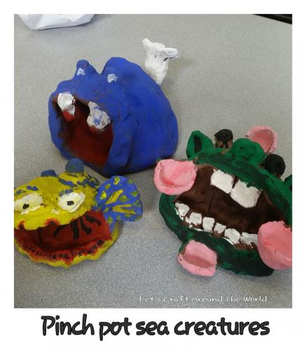 Clay sea monsters